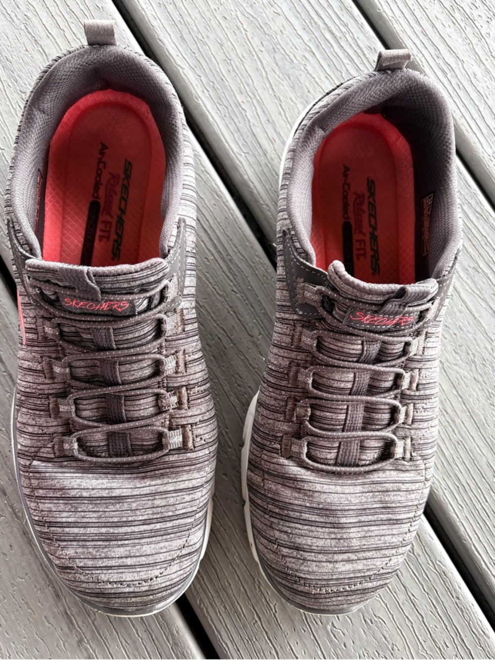 Skechers Gray Empire D Lux Slip-On Sneakers size 10